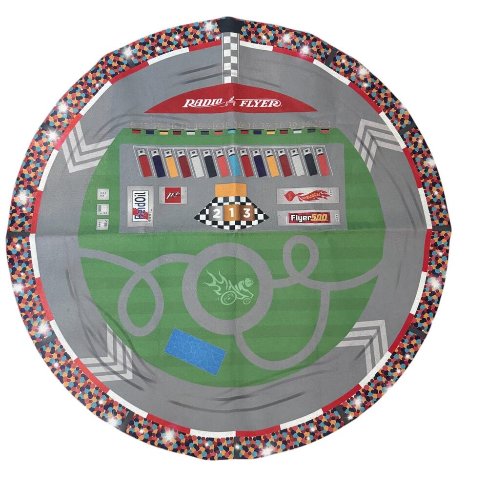 Radio Flyer 500 Super Speedway Ride On Toy Round About Play Mat Reid Oil for Kid